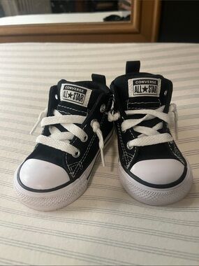 Converse Kids Black and White Low Top Sneakers